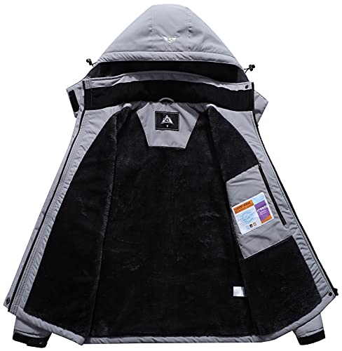Image of MOERDENG Women's Waterproof Ski Jacket Warm Winter Coat Outdoor Windbreaker Hiking Snowboarding Jacket