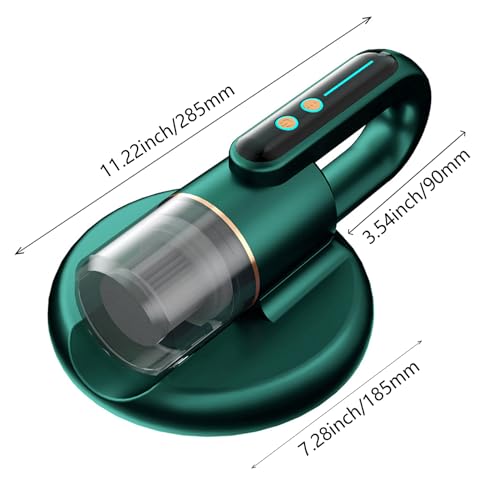 Aspirapolvere Per Acari, Aspirapolvere Per Materassi Pulitore Antiacaro Per Rimozione Acari Con Lampada Uv Forte Potenza Di Aspirazione Tenuto In Mano Senza Fili Per Letto, Divano, Materasso - 2