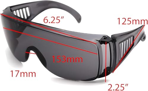 2 Pair of Extra Large Cover-Ups, Fit Over Sunglasses For Men and Women Who Wear Prescription Glasses in the Sun3