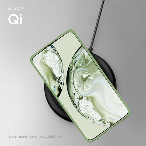 Coque silicone Samsung S22 Plus ONEFLOW finition soft touch durable verte - 5
