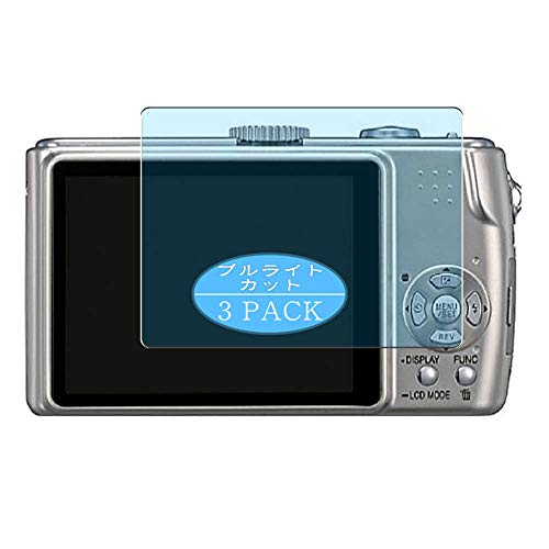 VacFun 3 Piezas Filtro Luz Azul Protector de Pantalla, compatible con Panasonic Lumix DMC TZ3, Screen Protector Película Protectora (Not Cristal Templado) NuevaVersión