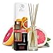 Produktbild Raumduft Reed Diffuser Grapefruit 100ml - mit 8 Stäbchen- Intensiv & Langanhaltend Natürliche Raumdüfte - 0% Alkohol - fur Raum - Küche - Baden - Zuhause - Boutique - Spa - Fitnessclub - Aromatherapie