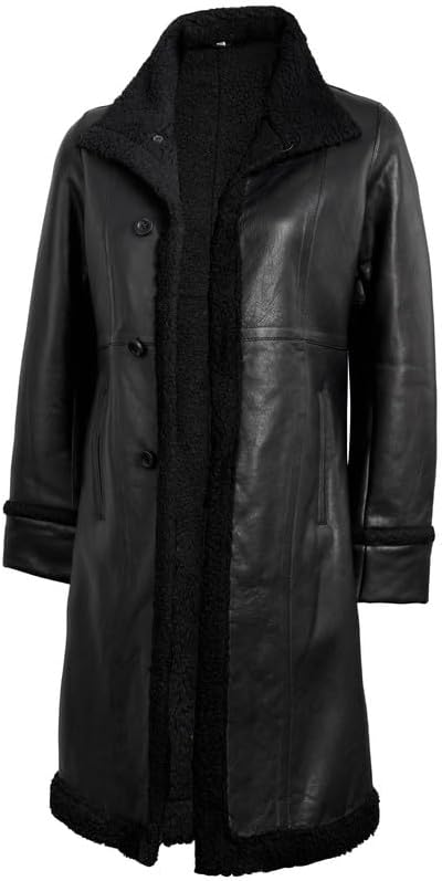 Blingsoul Leather Coats For Women - Real Lambskin Long Leather Jacket Womens - Image 3
