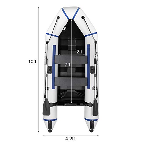 image for Baisha Assault Boat with Paddles, Pedal Pumps, Repair Kits, Carrying B