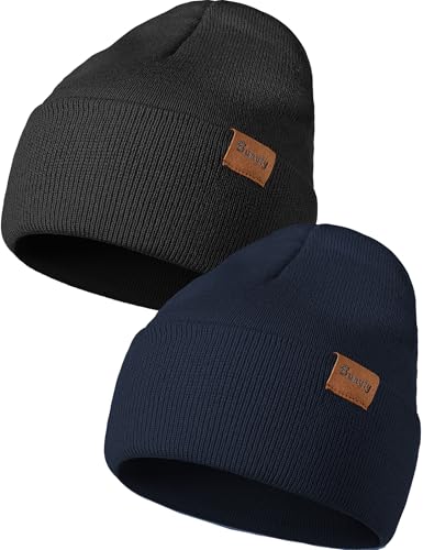 Pack Beanie pour hommes et femmes Bonnet souple tricoté en lot de plusieurs pièces