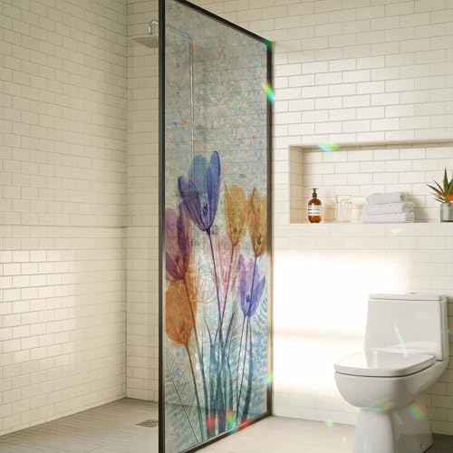Película decorativa para ventana Rainbow privacidad 19.6"x39.3" miniatura 6