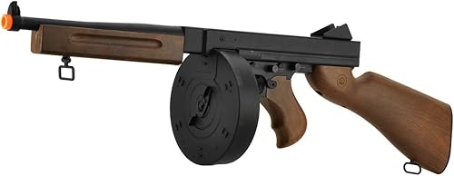 Miniatura 2 de D98 M1A1 WW2 SMG AEG Pistola de Airsoft (madera sintética)