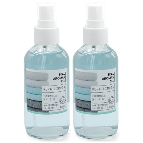 SEAL AROMAS Ambientador en Spray Ropa Limpia – Fragancia...