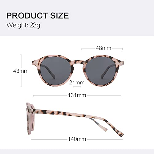 Image of ZENOTTIC Polarized Round Sunglasses, Stylish Sunglasses for Men and Women Retro Classic, Multi-Style Selection