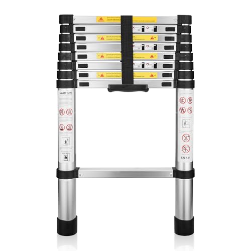 HQJUN 8.5ft Telescoping Ladder