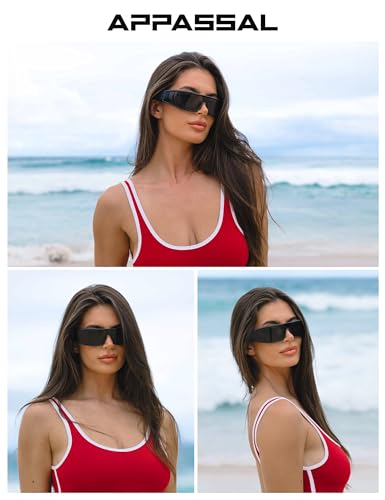 Oversized Trendy Wrap Around Sunglasses for Women Men Large Y2K Shades AP37393