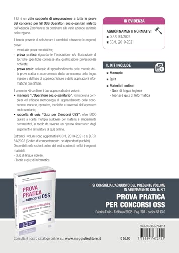 Concorso 58 Oss Azienda Zero Regione Veneto. Kit. Teoria E Test Per La Preparazione Al Concorso - 2