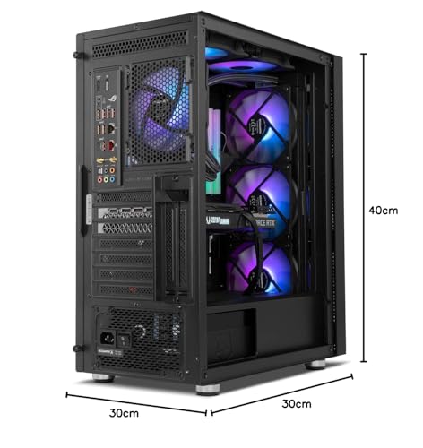 Nox Xtreme Products HORUS- Semitower M-ATX; E-ATX, Lato E Pannello Frontale In Vetro Temperato, 4 Ventole Argb 120 Mm Incluse, Nero - 10
