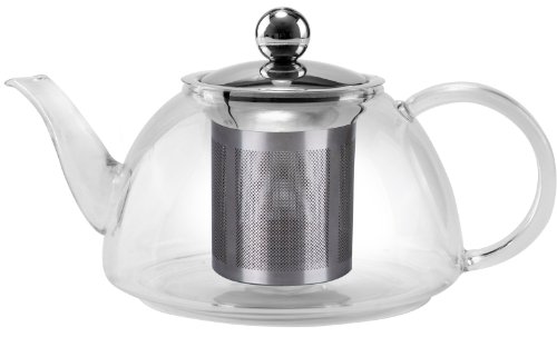 A10038 Uniware 800 Ml Borosilicate Glass Kettle with Stainless Steel Infuser [A10038]