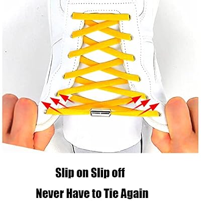 3 Pair Tieless Elastic Shoe Laces,No Tie Shoelaces One Size Fits All Adult Kids Strong Lock Shoestrings