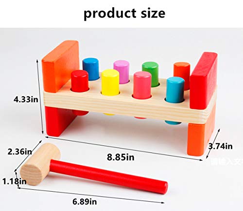 Joyshare Pounding Bench Wooden Toy With Mallet Hammering Block Punch And Drop Instruments #TOP6
