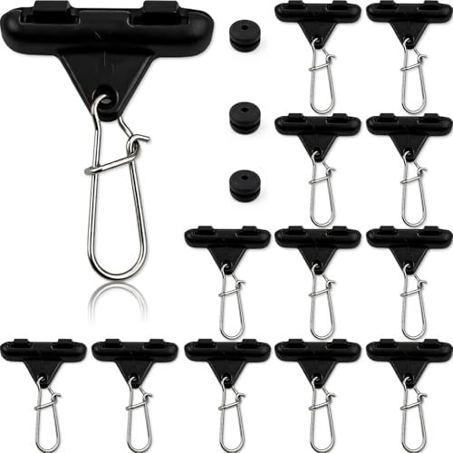 Vipfish Sinker Slides for Fishing with Weight Bumpers No Twist Sinker Slide Clip-On Sinker Slider for Easy Weight Change Protect Line & Knot Swivels Snaps Ideal for Catfish Carolina Rig
