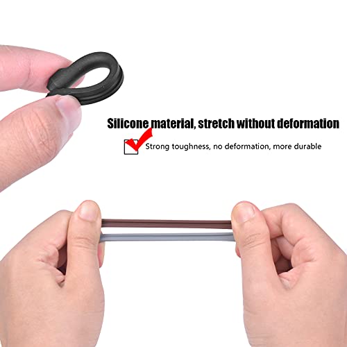 8Paires Crochets d'oreille Lunettes, Appareils de Fixation pour Lunettes, Crochet d'oreille antidérapant, Retenues de Lunettes en Silicone pour Enfants, Lunettes de Soleil, Myopie Presbytie Lunettes - Image 5