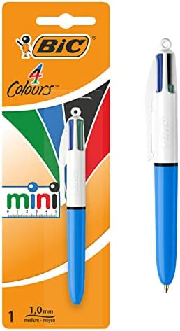 BIC 4 Colours Mini Ballpoint Pen 1 Pack