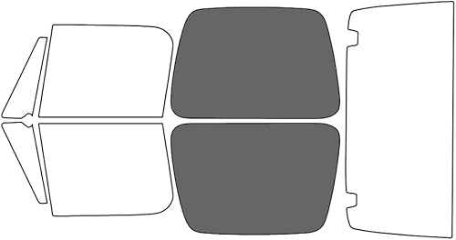 Miniatura 7 de Rvinyl Kit de tinte de ventana compatible con Jeep Wrangler 1990-1995 Kit de instalación (completo)