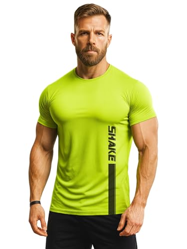 Image of 3Colours RGB Active Fit Men's Sports T-Shirt - Lightweight Quick Dry Polyester Gym & Running Wear-Shake