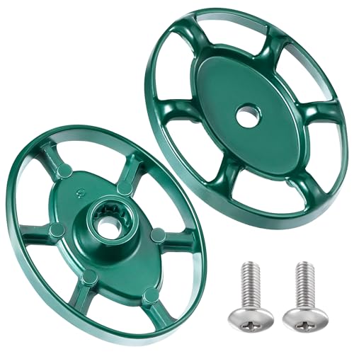 Dreyoo Outdoor Faucet Handles 3/8 in 12 Point Green Oval