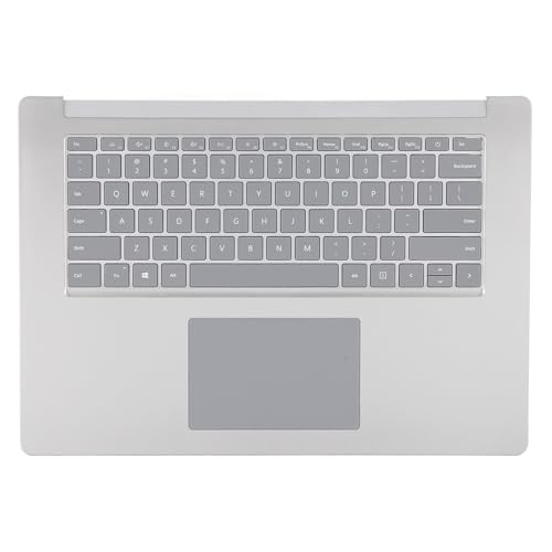 Reposamanos de metal y ABS para laptop de 15 pulgadas: repuesto plateado de calidad 6
