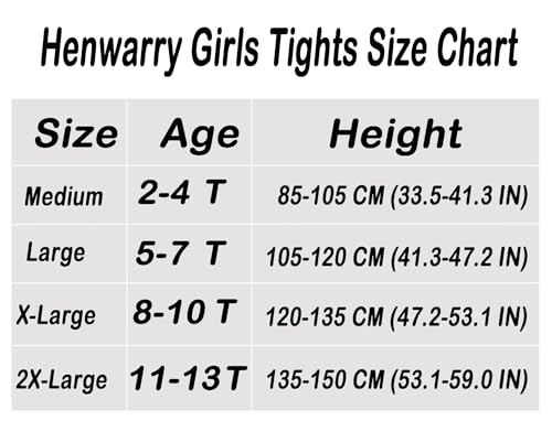 Henwarry Girls Thick Fleece Lined Tights Winter Warm Microfiber Cozy Tights4