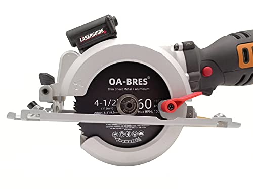 3 Pack 4 1/2-Inch Hss Compact Circular Saw Blades With 3/8-Inch Arbor, 60T High Speed Steel For Thin Sheet Metal And Aluminum Fast Smooth Cutting #TOP1