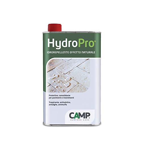 Camp HYDRO PRO, Idrorepellente Protettivo Anti-vegetativo, a effetto naturale, per pietra, cemento, cotto e materiali assorbenti