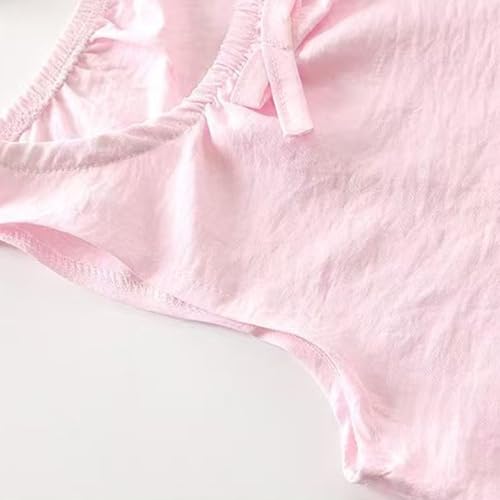 Girls Clothes Suit Cute Pure Casual Outfits Sleeveless Vest Bow Top & Wide Leg Elastic Waist Harem Pants 2PCS Sets4