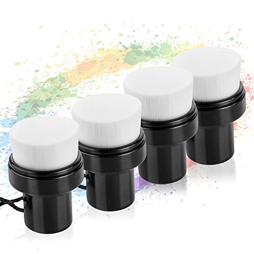 Yoseng 4Pack Flat top Craft Ink Blending Brushes,Ink Blending Tool,Blending Brush for Paper Crafter,with Coverï¼ˆSmall Model,Brush Head Diameter 1.5 inchesï¼‰
