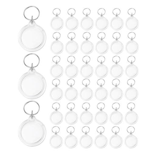 Porte-clés photo rond personnalisé pour souvenir de vacances et cadeau invité