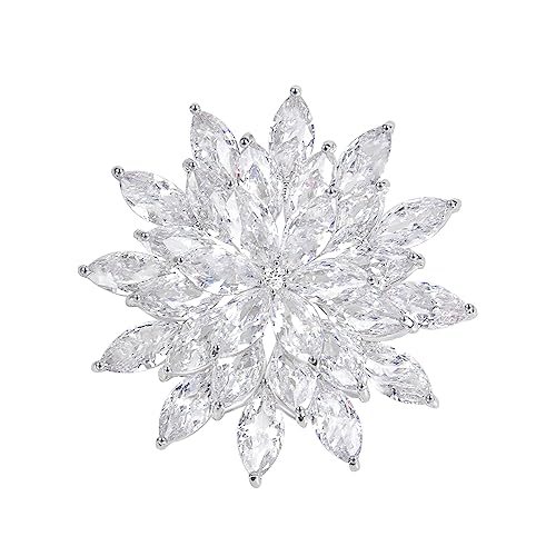 Image of Brooch Pins for Women Fashion Jewelry Cubic Zirconia Brooches and Pins for Birthday Wedding Party Gift