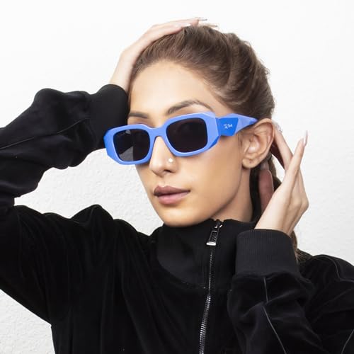 Image of Ted Smith Men's Women's UV Protection Acetate Square Sunglasses