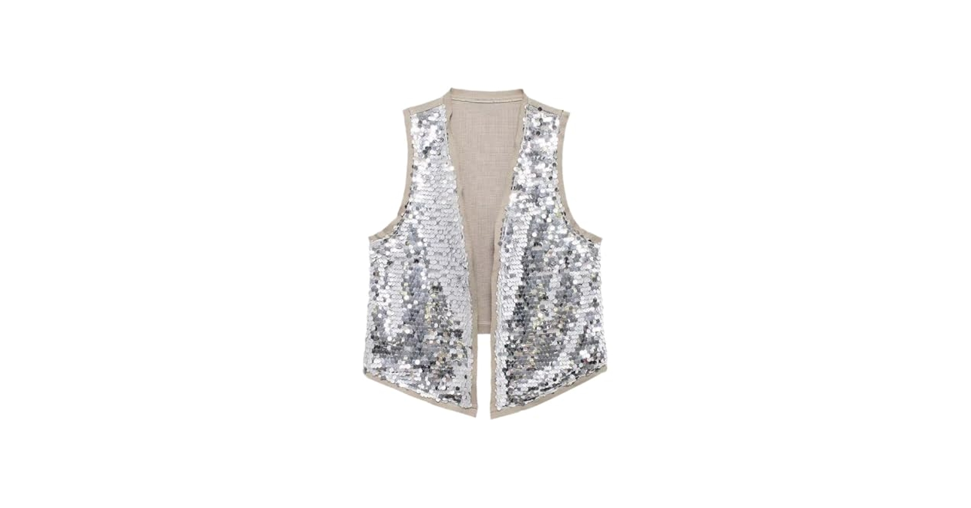 sile glitter gilet／ S / ile × 諸橋沙夏 white sile glitter