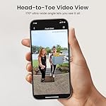 AOSU Doorbell Camera Wireless- Head-to-Toe View, Intelligent Package Detection, 2.4G WiFi Video Doorbell with Chime, Support Local Storage, Smart Human Detection, Works with Alexa and Google Assistant - Image 2