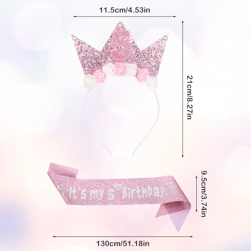 Buy 7th Birthday, 7th Birthday Decorations For Girls, 7th Birthday Tiara, 7th Birthday Sash, 7th