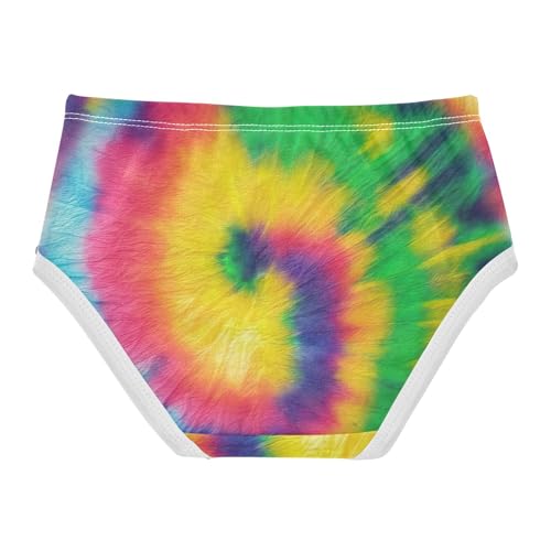 Tie Dye Vibrant Panties for Girl Toddler Girls Underwear Cotton Fancy Kids Briefs Undies 2t2