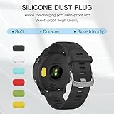 Tuocal 6 Pack for Garmin Forerunner 255/255 Music 46mm Screen Protector, 2.5D Ultra Thin Tempered Glass with 6 Pack Silicone Anti Dust Plugs Anti Scratch Bubble Free - Image 6