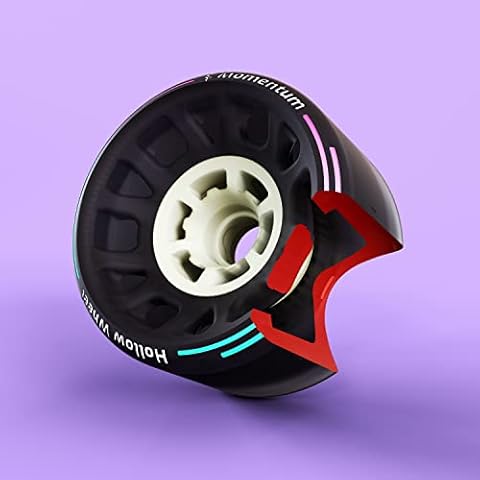 Momentum Boards 100mm Longboard Wheels: High Grip Hollow Wheels Perfect for Cruising and Carving, Fit with Longboard Trucks - DIY Long Board Wheels - Excellent Traction on Various Surfaces Cover