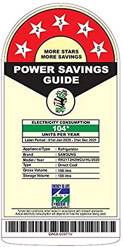 Image of Samsung 198 L 5 Star Inverter Direct Cool Single Door Refrigerator Appliance