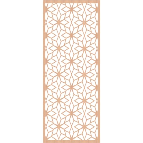 Image of 29 3 /8 inchW x 74 3 /8 inchH x 1 /4 inchT Lake Decorative Fretwork Wood Wall Panels, Alder