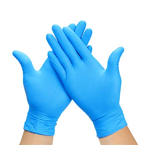 Preisvergleich Produktbild Sannysis Nitrilhandschuhe 100 Stück Box Einweghandschuhe, Einmalhandschuhe, Nitril Handschuhe, Anti-Virus, Disposible Gloves, Blue (XL, Blau)