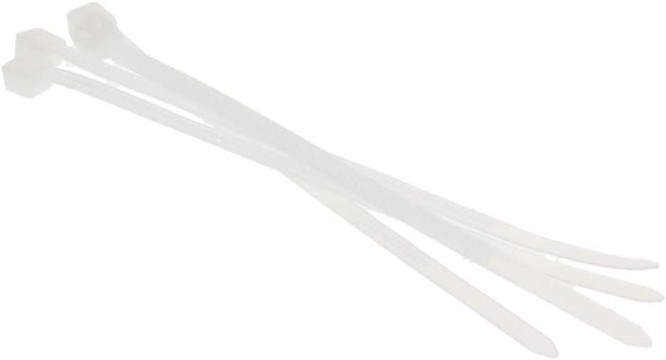 MroMax Cable Zip Ties 3.94 Inch x 0.12 Inch(L x W) UV Resistant Self-Locking Nylon Tie Wraps for Multi-Purpose Use Indoor and Outdoor, White 250pcs