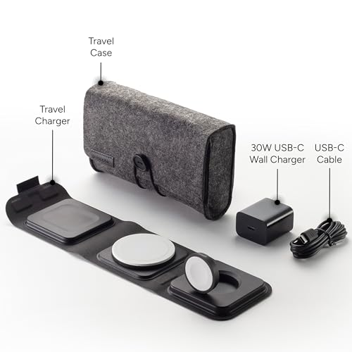 Mophie 3-in-1 MagSafe Travel Charger — Foldable 30W iPhone/Watch/AirPods Hub — view 5