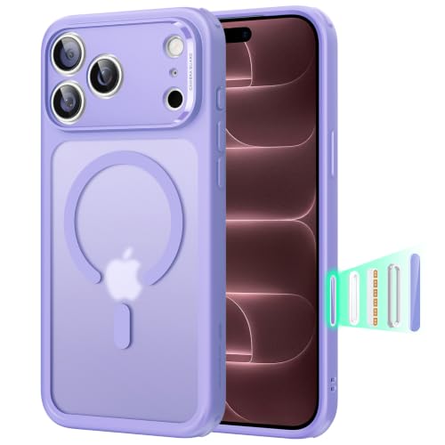 ESR Classic Hybrid Coque pour iPhone 18 Pro/17 Pro, Violet Givré