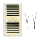 GLAMLASH YY Eyelash Extensions Y Shape Lashes 4D Premade Volume Fans Natural Soft Matte Lashes Professional Supplies(YY,0.07,C,9-14mm,Fox) - Image 1