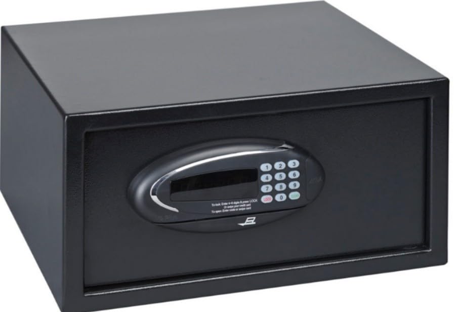 Guardian Plus Safe, 17" laptop, H230/W430/D500mm, code/card, battery operated, 200 audit, TN19 keyock, Black color, no batteries-picture-18