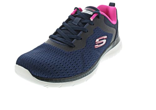 Skechers Zapatillas Deportivas Mujer Bountiful Quick Path Azul Oscuro, Chaussure de Piste d'athlétisme,